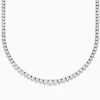 Necklaces & Pendants|Effy Jewelry 14K White Gold Diamond Tennis Necklace 4.89 TCW