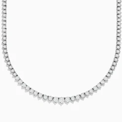Necklaces & Pendants|Effy Jewelry 14K White Gold Diamond Tennis Necklace 4.89 TCW