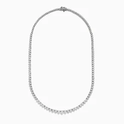 Necklaces & Pendants|Effy Jewelry 14K White Gold Diamond Tennis Necklace 4.89 TCW
