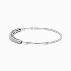 Bracelets|Effy Jewelry 14K White Gold Flexible Diamond Bangle