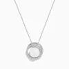 Necklaces & Pendants|Effy Jewelry 14K White Gold Fresh Water Pearl and Diamond Pendant