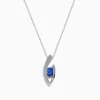 Necklaces & Pendants|Effy Jewelry 14K White Gold Tanzanite and Diamond Pendant