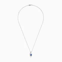 Necklaces & Pendants|Effy Jewelry 14K White Gold Tanzanite and Diamond Pendant