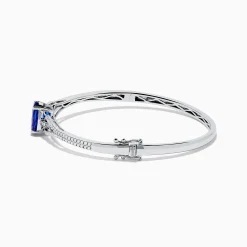 Bracelets|Effy Jewelry 14K White Gold Tanzanite and Diamond Bangle