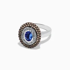 Rings|BH Multi 14K White Gold Tanzanite and Diamond Ring, 1.84 TCW