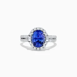 Rings|BH Multi 14K White Gold Tanzanite and Diamond Ring, 3.03 TCW