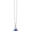 Necklaces & Pendants|Effy Jewelry 14K White Gold Trillion Tanzanite and Diamond Pendant, 1.71 TCW