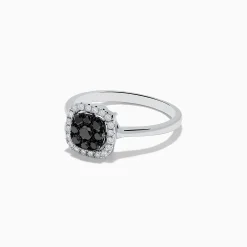 Rings|Effy Jewelry 14K White Gold White and Black Diamond Ring