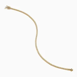 Bracelets|Effy Jewelry 14K Yellow Gold 0.25 Ct. Diamond Tennis Bracelet
