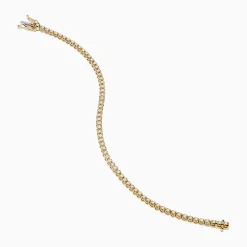 Bracelets|Effy Jewelry 14K Yellow Gold 1.0 Ct. Diamond Tennis Bracelet