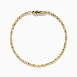 Bracelets|Effy Jewelry 14K Yellow Gold 1.0 Ct. Diamond Tennis Bracelet