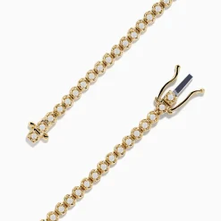 Bracelets|Effy Jewelry 14K Yellow Gold 1.0 Ct. Diamond Tennis Bracelet