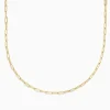 Necklaces & Pendants|Effy Jewelry 14K Yellow Gold 18" 2.5mm Paperclip Necklace