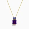 Necklaces & Pendants|Effy Jewelry 14K Yellow Gold Amethyst and Tanzanite Pendant