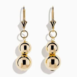 Earrings|Effy Jewelry 14K Yellow Gold Bead Dangle Earrings