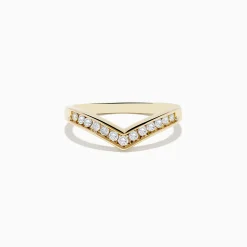 Rings|Effy Jewelry 14K Yellow Gold Contoured Diamond Band Ring