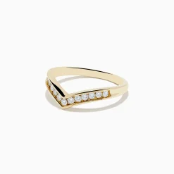 Rings|Effy Jewelry 14K Yellow Gold Contoured Diamond Band Ring