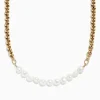 Necklaces & Pendants|Effy Jewelry 14K Yellow Gold Cultured Fresh Water Pearl u0026Gold Chain Necklace