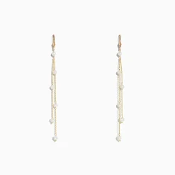 Earrings|Effy Jewelry 14K Yellow Gold Cultured Fresh Water Pearl Fringe Earrings