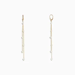 Earrings|Effy Jewelry 14K Yellow Gold Cultured Fresh Water Pearl Fringe Earrings
