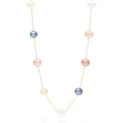 Necklaces & Pendants|Effy Jewelry 14K Yellow Gold Cultured Fresh Water Pearl 16.5" Necklace