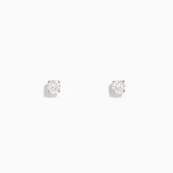 Earrings|Effy Jewelry 14K Yellow Gold Diamond Solitaire Stud Earrings 0.50 TCW