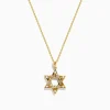 Necklaces & Pendants|Effy Jewelry 14K Yellow Gold Diamond Star of David Pendant