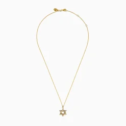 Necklaces & Pendants|Effy Jewelry 14K Yellow Gold Diamond Star of David Pendant