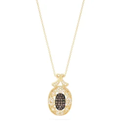 Necklaces & Pendants|Effy Jewelry 14K Yellow Gold Espresso and White Diamond Pendant, 0.29 TCW