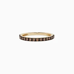 Rings|Effy Jewelry 14K Yellow Gold Espresso Diamond Band, 0.34 TCW