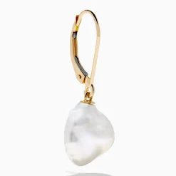 Earrings|Effy Jewelry 14K Yellow Gold Fresh Water Keshi Pearl Drop Earrings
