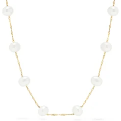 Necklaces & Pendants|Effy Jewelry 14K Yellow Gold Fresh Water Cultured Pearl 18" Necklace