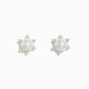 Earrings|Effy Jewelry 14K Yellow Gold Fresh Water Pearl and Diamond Earrings