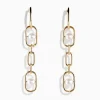 Earrings|Effy Jewelry 14K Yellow Gold Fresh Water Pearl Chain Link Earrings