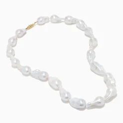 Necklaces & Pendants|Effy Jewelry 14K Yellow Gold Freshwater Baroque Pearl Necklace