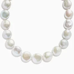 Necklaces & Pendants|Effy Jewelry 14K Yellow Gold Freshwater Coin Shape Pearl Necklace