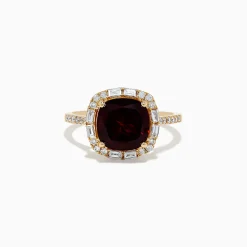 Rings|BH Multi 14K Yellow Gold Garnet and Diamond Ring