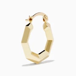 Earrings|Effy Jewelry 14K Yellow Gold Geometric Hoops