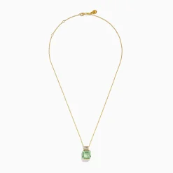 Necklaces & Pendants|Effy Jewelry 14K Yellow Gold Green Amethyst and White Topaz Pendant