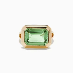 Rings|Effy Jewelry 14K Yellow Gold Green Amethyst Ring
