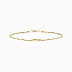 Bracelets|Effy Jewelry 14K Yellow Gold Heart Curb Chain Bracelet