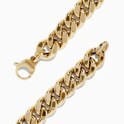 Bracelets|Effy Jewelry 14K Yellow Gold Hollow Curb Chain Bracelet 7.5"