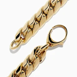 Bracelets|Effy Jewelry 14K Yellow Gold Hollow Curb Chain Bracelet 7.5