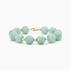 Bracelets|Effy Jewelry 14K Yellow Gold Jade Beaded Bracelet