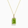 Necklaces & Pendants|BH Multi 14K Yellow Gold Lemon Quartz and Diamond Pendant