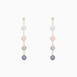 Earrings|Effy Jewelry 14K Yellow Gold Multi Color Cultured Pearl Earrings