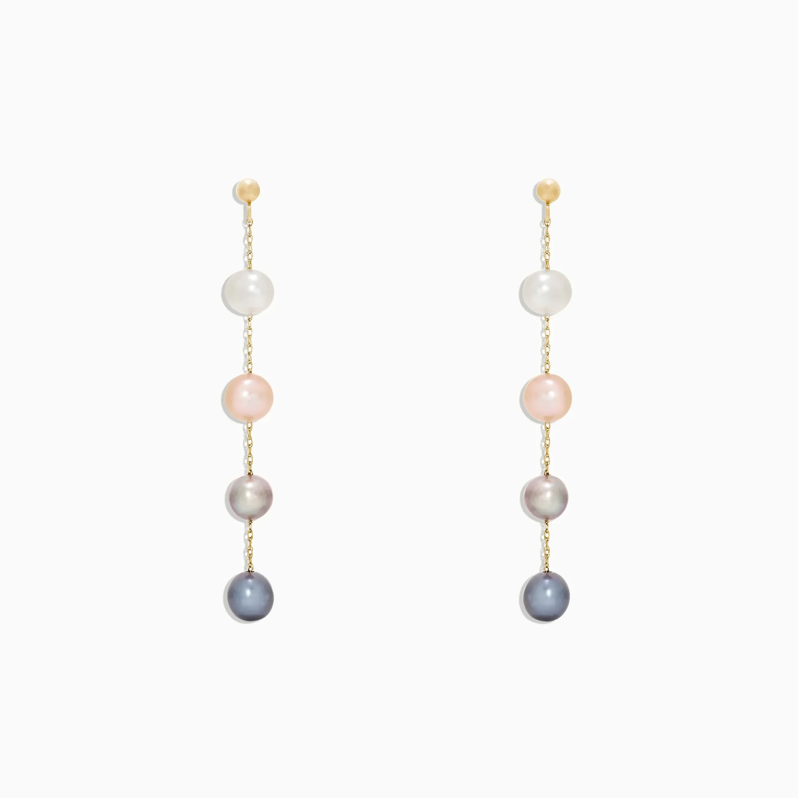 Earrings|Effy Jewelry 14K Yellow Gold Multi Color Cultured Pearl Earrings