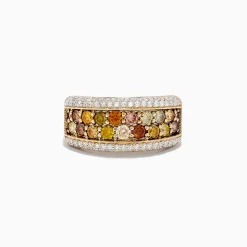 Rings|Effy Jewelry 14K Yellow Gold Multi Color Diamond Ring