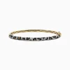 Bracelets|BH Multi 14K Yellow Gold Panther Spot Black, Espresso and White Diamond Bangle, 1.48 TCW