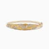 Bracelets|Effy Jewelry 14K Yellow Gold Pave Diamond Bangle